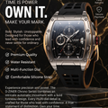 D-ZINER Chrono Elite Men's Watch Black Gold | Luxury Analog Watch Pakistan